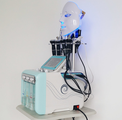 9 σε 1 H2O2 RF του προσώπου μηχανή φλούδας Hydradermabrasion Aqua μηχανών φυσαλίδων