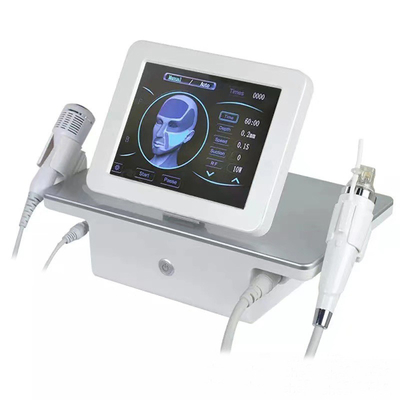 4 ηλεκτρική μηχανή RF Microneedling ανελκυστήρων προσώπου Cartidges βελόνων και κρύο σφυρί Cryo